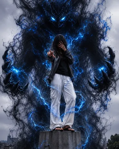 Dark Fantasy Woman Summoning Power - Stable Diffusion copy paste AI prompt example for cinematic, fantasy