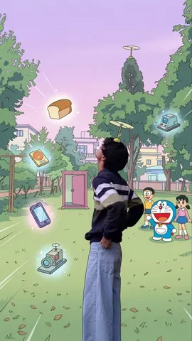 Doraemon Anime Style Scene - AI copy paste AI prompt example for anime, car