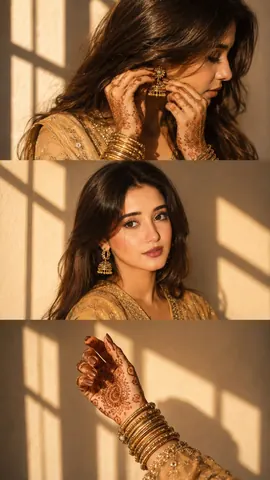 Golden Hour Portrait of South Asian Woman - AI copy paste AI prompt example for aesthetic, fashion
