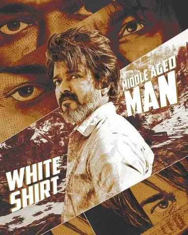 Indian Man Portrait in Sky Blue Shirt - Midjourney copy paste AI prompt example for aesthetic, cinematic
