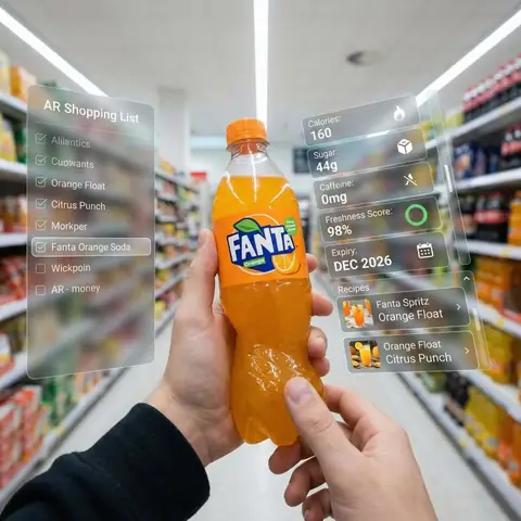 AR Supermarket Shopping Experience - copy paste viral AI prompt