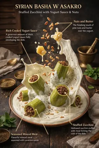 Cake Infographic with Floating Ingredients - copy paste viral AI prompt