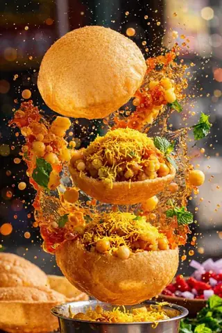 Cinematic Food Explosion Trio | Taco Skewers Sushi Action Photography - copy paste viral AI prompt