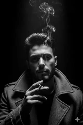 Dramatic Male Portrait Chicago - copy paste viral AI prompt