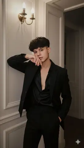 Elegant Young Man Portrait - copy paste viral AI prompt