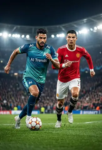 Football Action Shot | AI Trends Kit with Cristiano Ronaldo - copy paste viral AI prompt