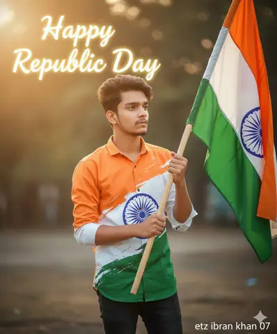 Indian Man Portrait Republic Day - copy paste viral AI prompt