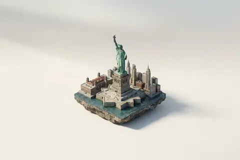 Isometric Landmark Diorama | Architectural Scale Model Photography - copy paste viral AI prompt
