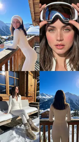 Luxury Ski Trip Collage - copy paste viral AI prompt