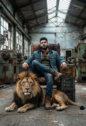 Mafia Boss Industrial Throne - copy paste viral AI prompt