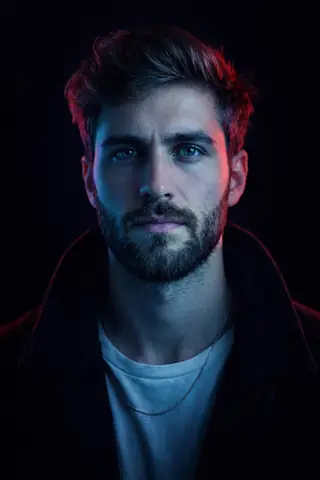 Neon Cinematic Portrait | Split Lighting Cyberpunk Style - copy paste viral AI prompt