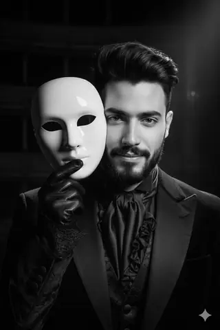 Phantom Opera Portrait Gothic - copy paste viral AI prompt