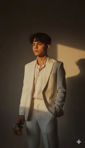 Retro Man Portrait Sunset - copy paste viral AI prompt