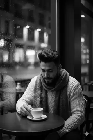 Solo Figure Night Portrait - copy paste viral AI prompt
