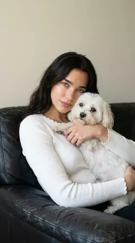 Tender Pet Portrait | Woman Hugging White Maltese in Cozy Indoor Setting - copy paste viral AI prompt