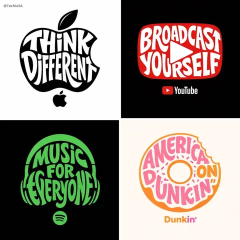 Typography Shape Illustration | Brand Slogan Vector Design - copy paste viral AI prompt