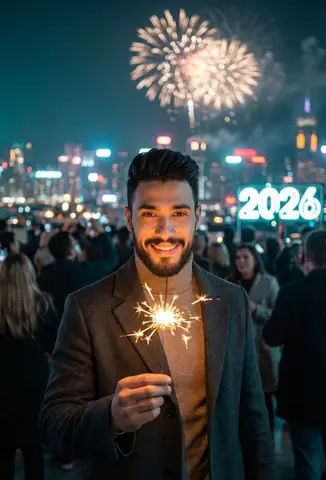 Urban Man Midnight Portrait - copy paste viral AI prompt
