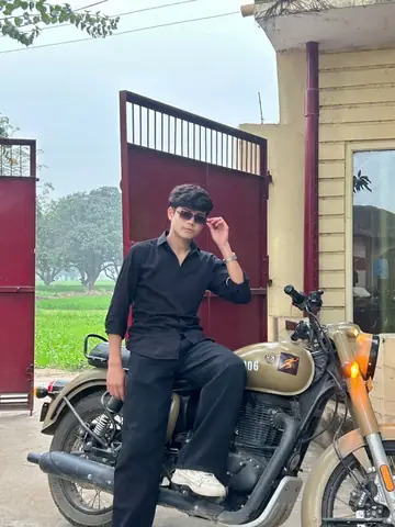 Young Man Rural Motorcycle Portrait - copy paste viral AI prompt