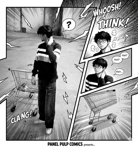 Trend Comic Style Page Edit - Gemini copy paste AI prompt example for fashion, boys