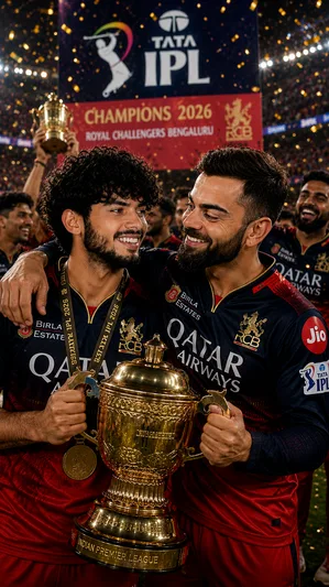 FINALLY RCB WIN CELEBRATION WITH VIRAT 2026 - copy paste on Gemini AI