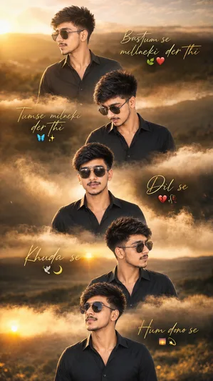 Tumse Milne Ki Der Thi – Cinematic Collage - copy paste on Gemini AI