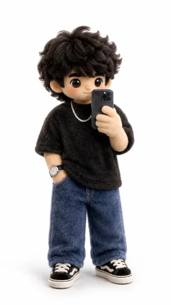 Fluffy Model Generator - copy paste viral AI photo prompt preview for Google Gemini and Bing Image Creator