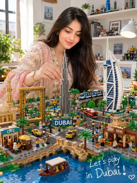 Lego Blocks Model Of You Country Or City - copy paste viral AI photo prompt preview for Google Gemini and Bing Image Creator