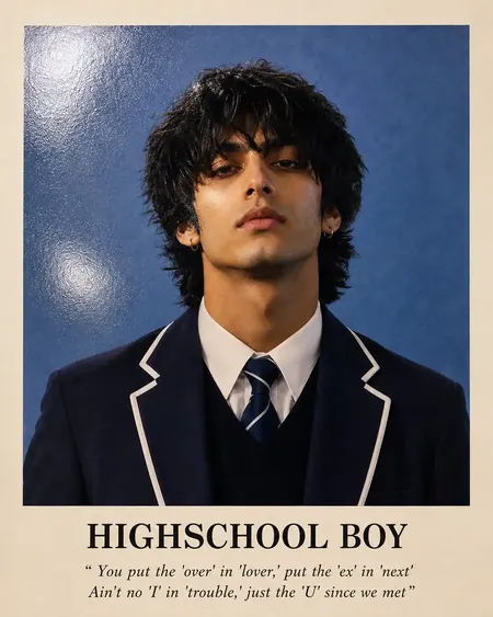 Old High School Style Photo Generator - copy paste viral AI photo prompt preview for Google Gemini and Bing Image Creator