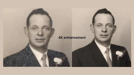Old Images Enhancement - copy paste viral AI photo prompt preview for Google Gemini and Bing Image Creator
