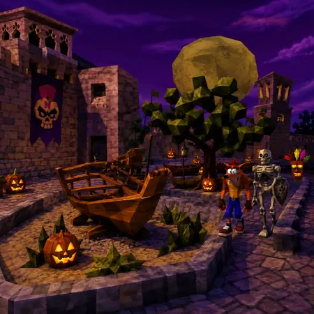 Your Image To Ps1-Era Low-Poly Scene Generator - copy paste viral AI photo prompt preview for Google Gemini and Bing Image Creator