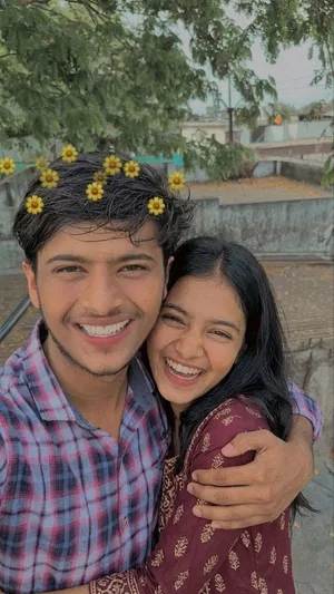 Young Indian Girl Hugging Me - Gemini copy paste AI prompt example for indian, aesthetic