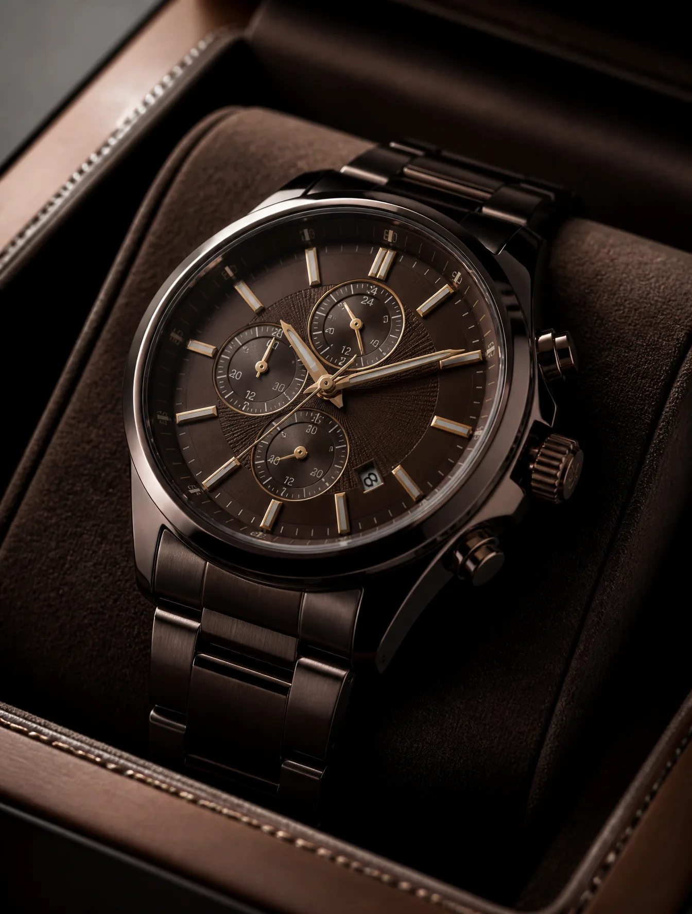 Titan Wristwatch Realistic Product Photography AI Photo Prompt generated preview