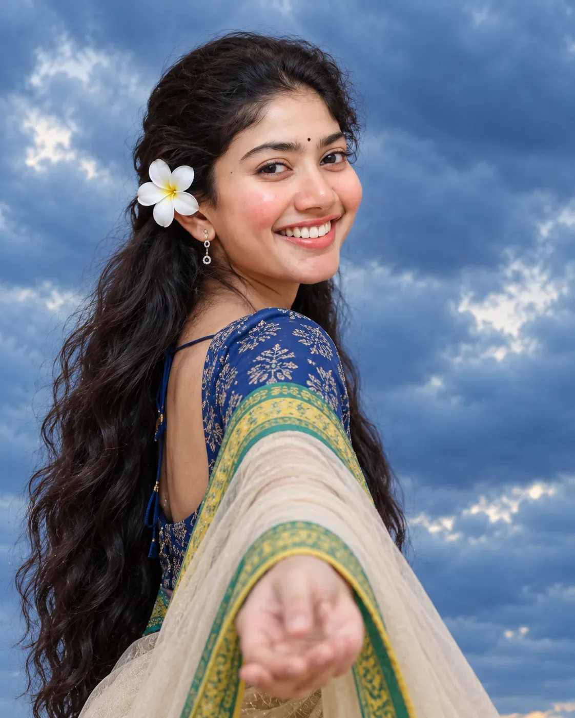Traditional Indian Saree AI Photo Prompt Edition 14 preview example result