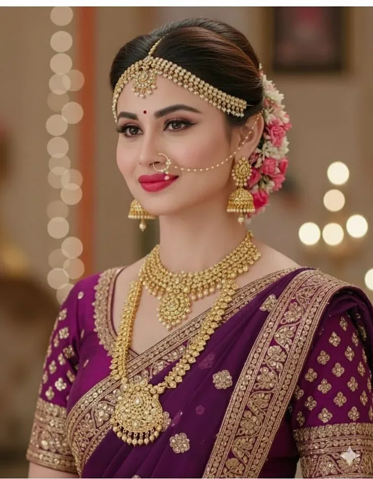 Traditional Indian Saree AI Photo Prompt Edition 17 preview example result