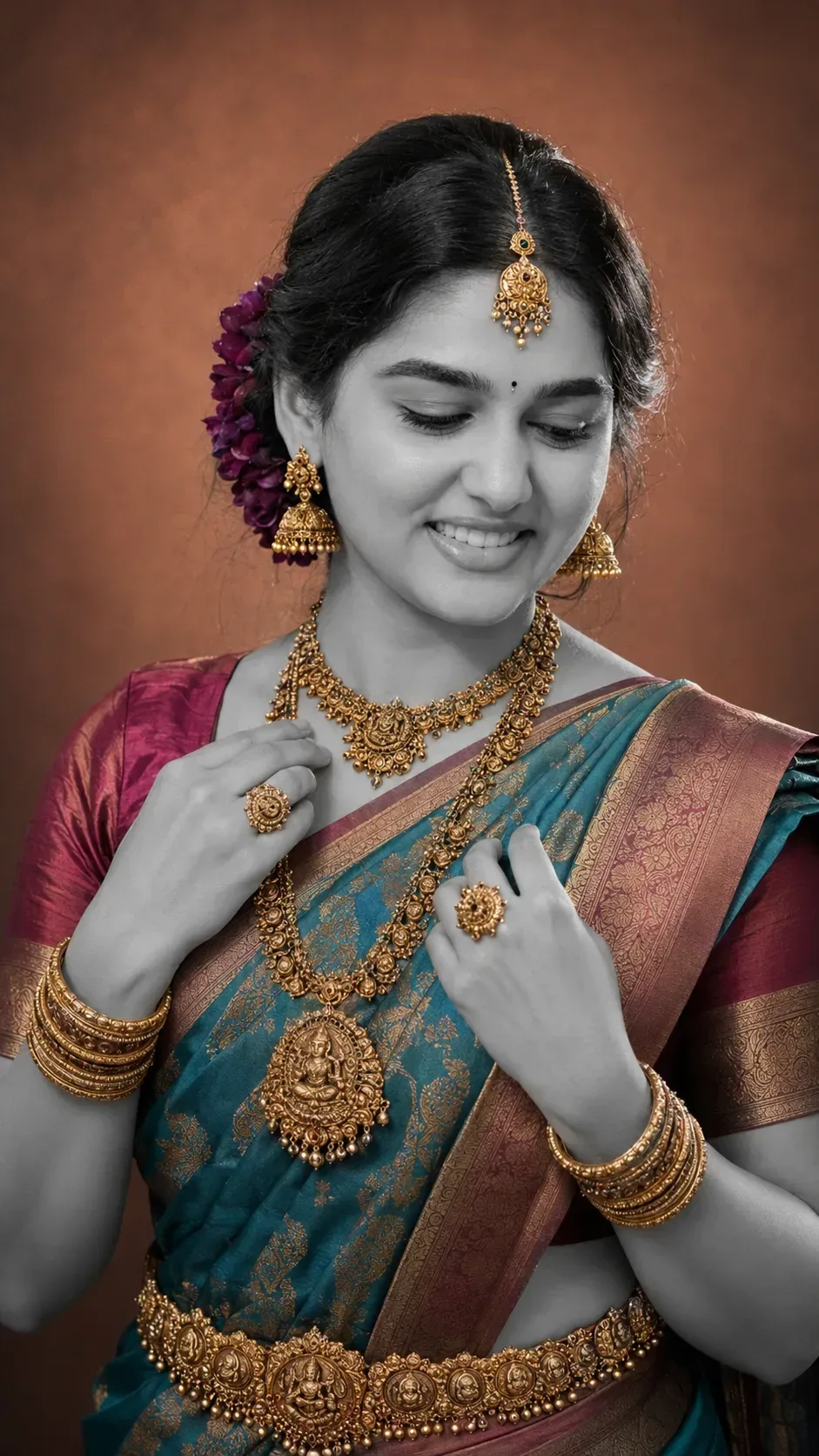 Traditional Indian Saree AI Photo Prompt Edition 9 preview example result