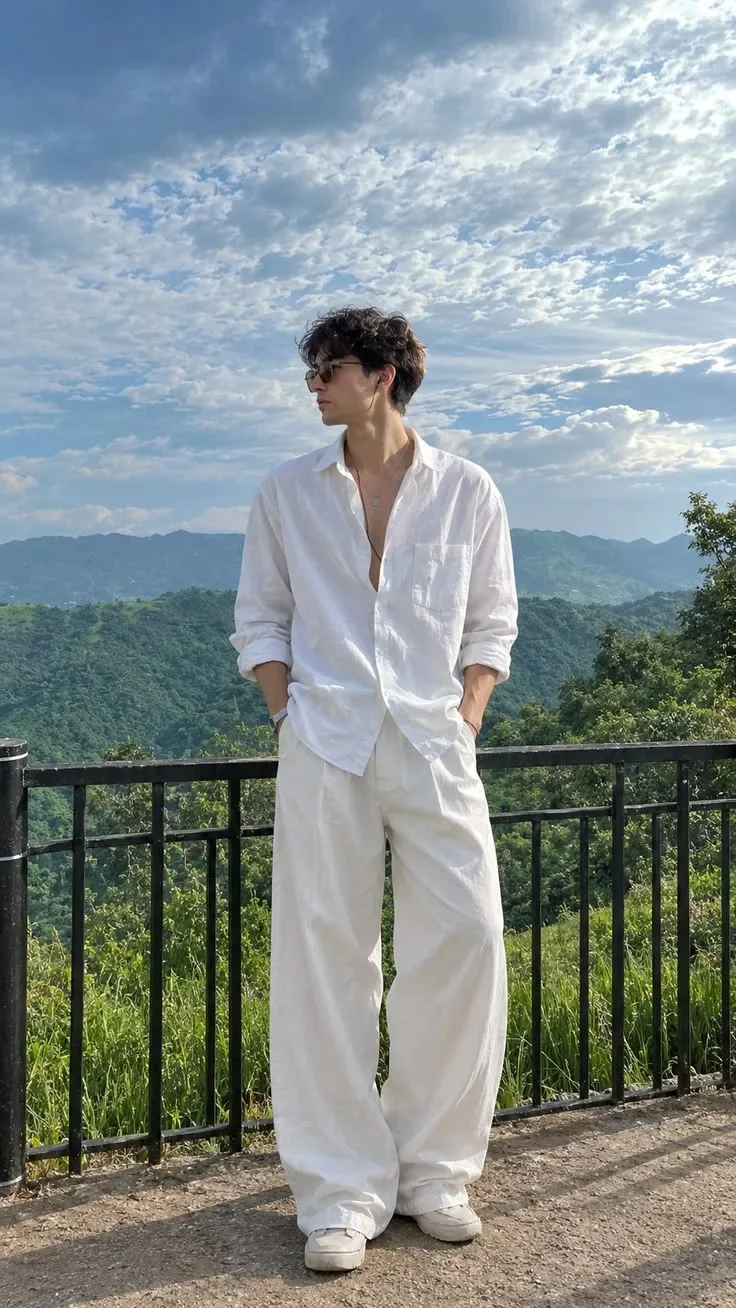 Ultra-premium Mountain Escape Fashion Editorial. AI Photo Prompt preview example result