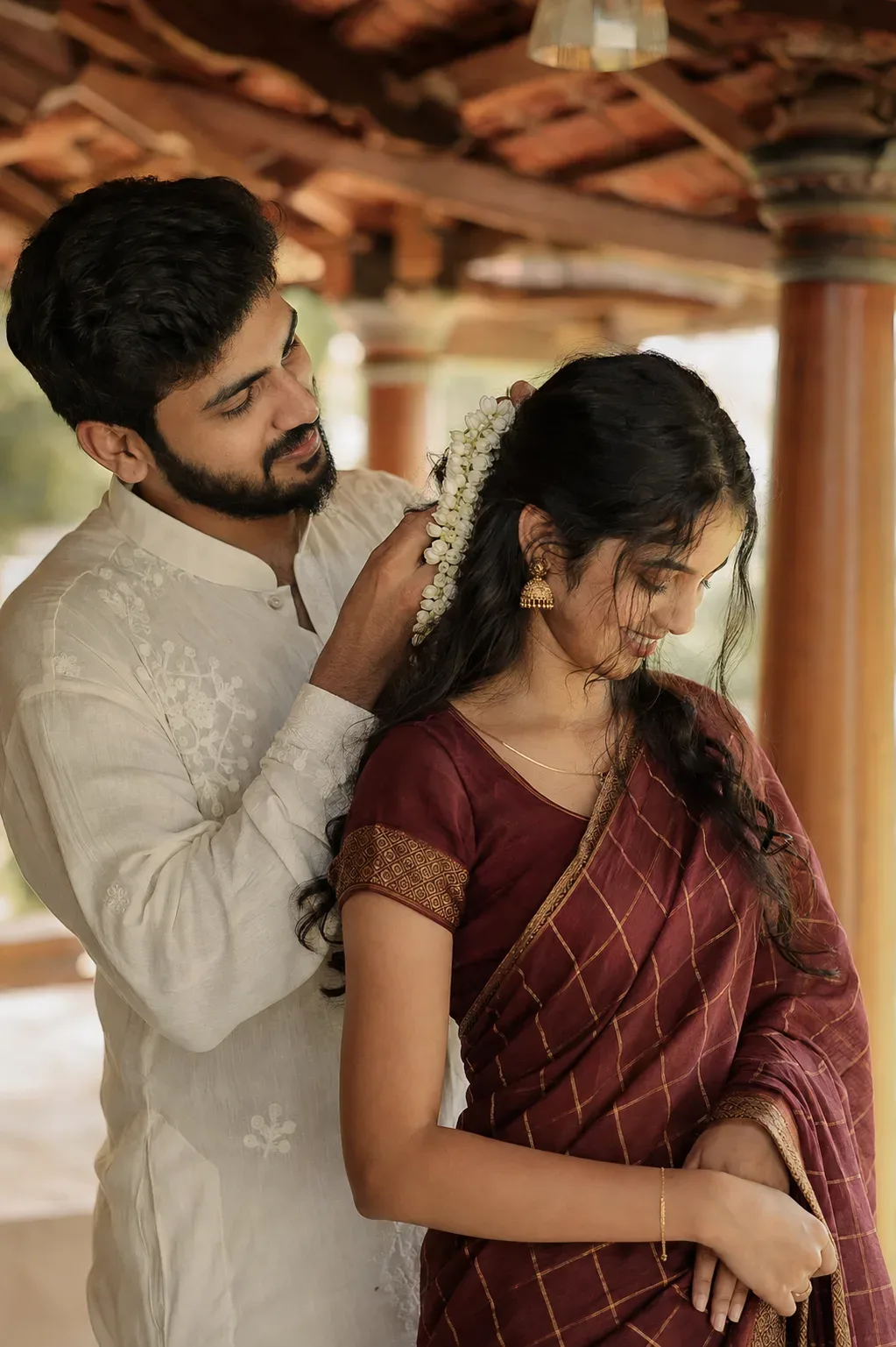 Ultra Realistic Candid Portrait Of A Young Couple AI Photo Prompt preview example result