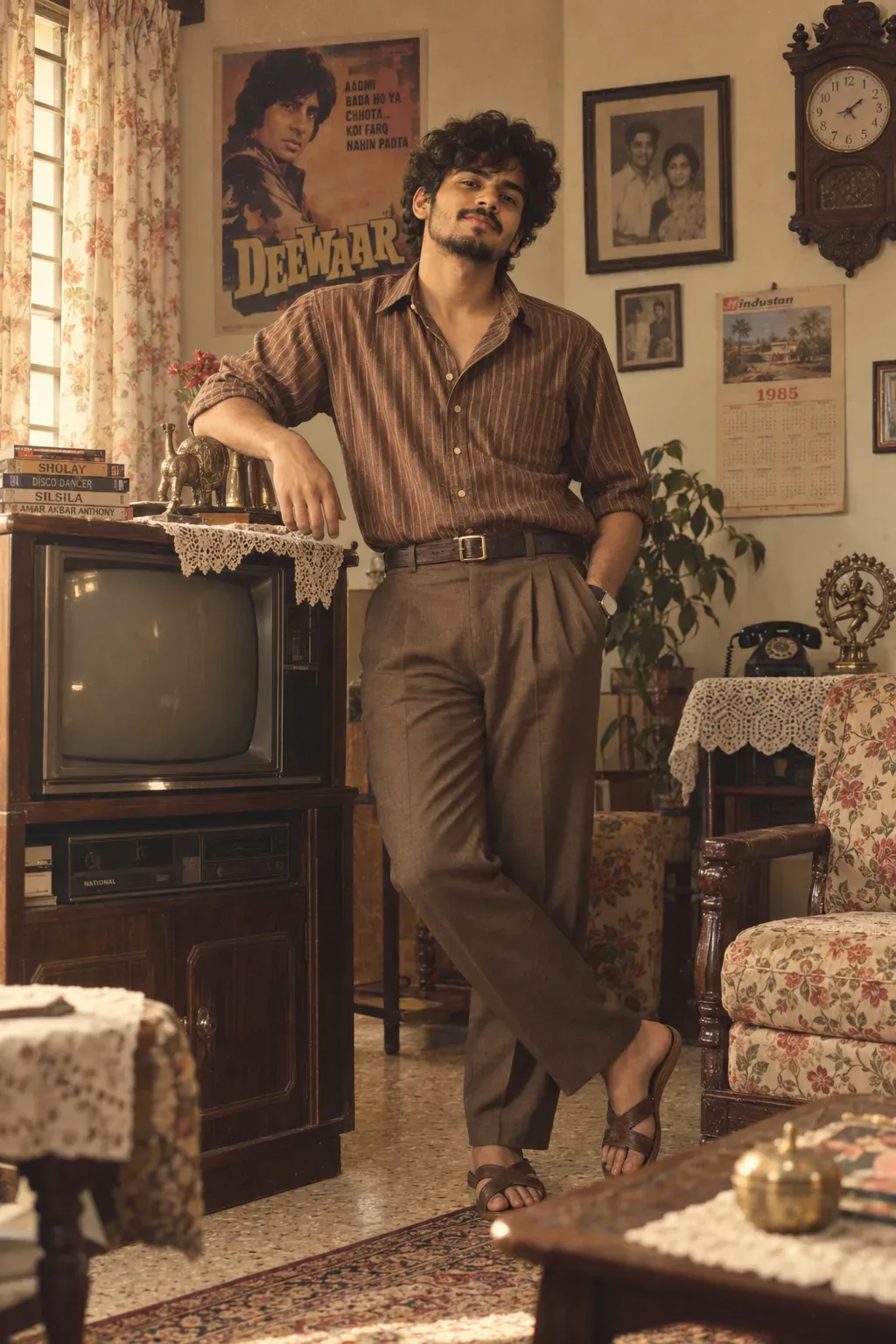 Ultra Realistic Cinematic 1980 Portrait AI Photo Prompt preview example result