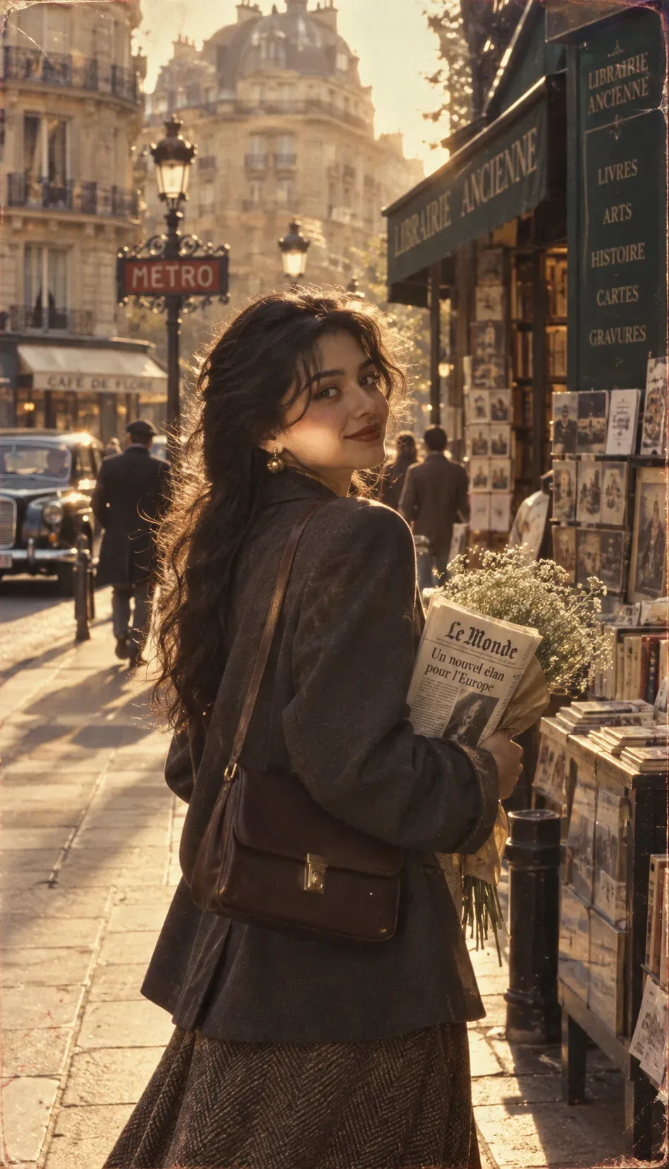 Ultra Realistic Cinematic 1980s Inspired Street Photograph AI Photo Prompt preview example result