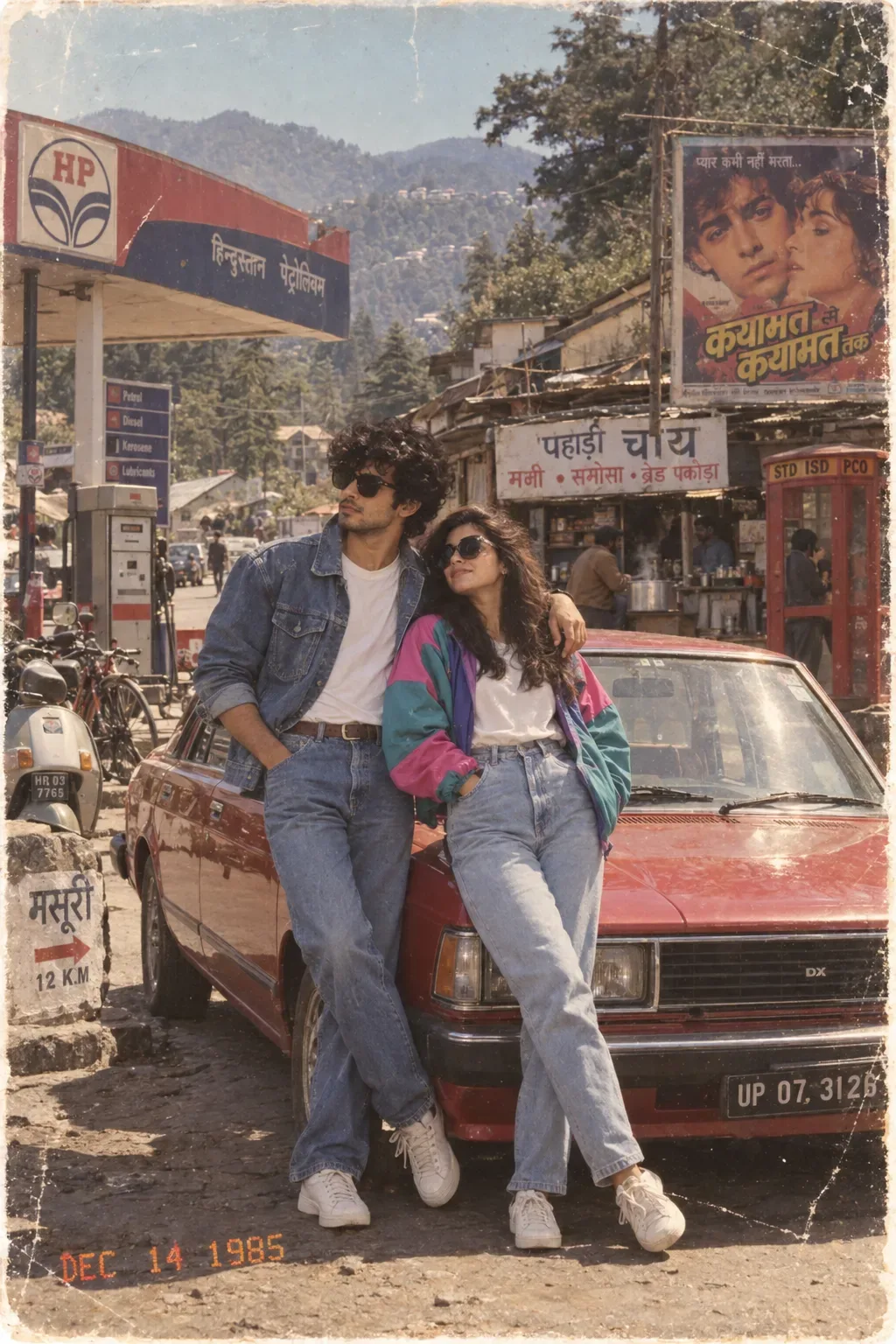 Ultra Realistic Cinematic 80s Retro Couple Prompts AI Photo Prompt preview example result