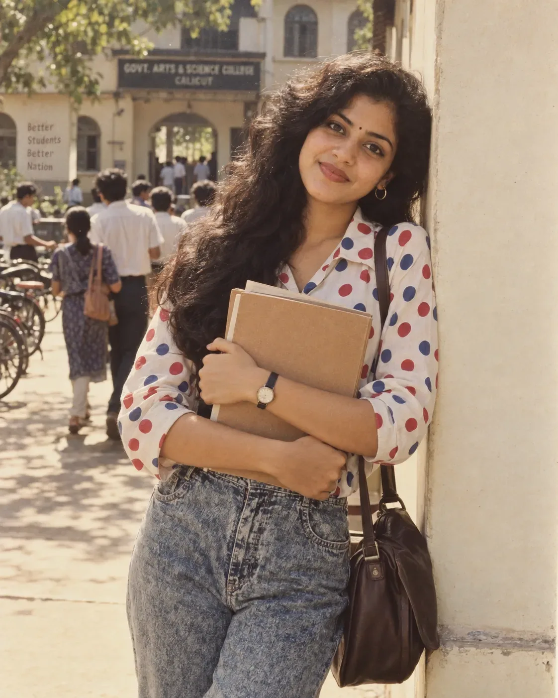 Ultra Realistic Cinematic 90s Indian Women Portrait AI Photo Prompt preview example result