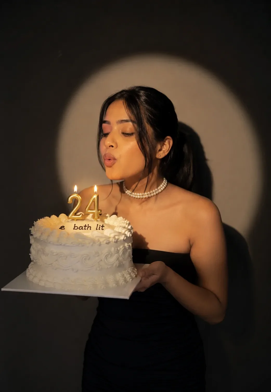 Ultra realistic cinematic BIRTHDAY portrait of a girl preview example result