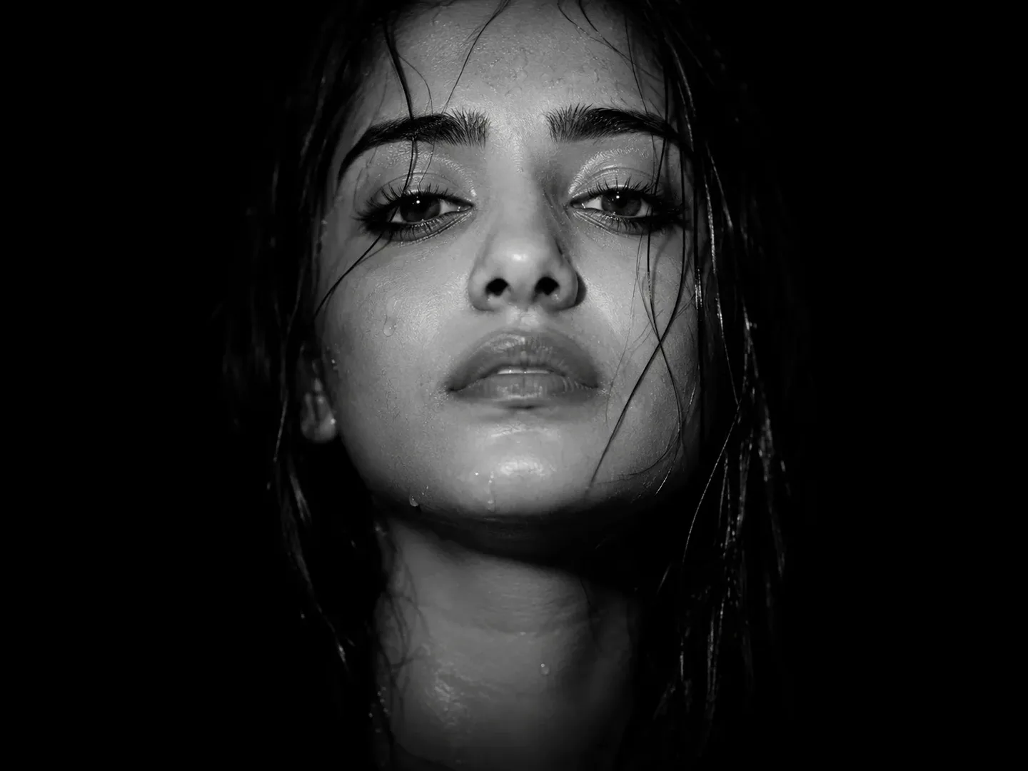 Ultra Realistic Cinematic Black And White Portrait AI Photo Prompt preview example result