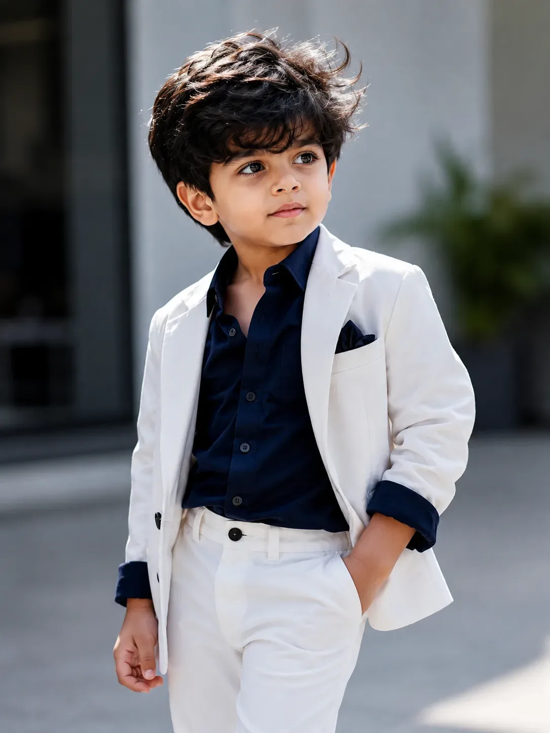 Ultra-realistic Cinematic Close-up Portrait Of A 6-year-old Boy AI Photo Prompt preview example result