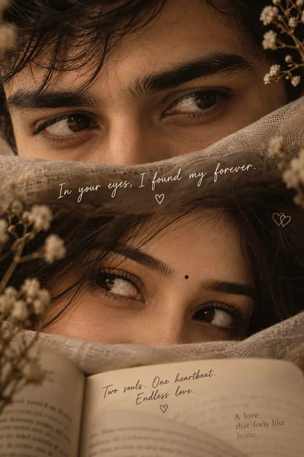 Ultra Realistic Cinematic Couple Eye Portrait AI Photo Prompt preview example result