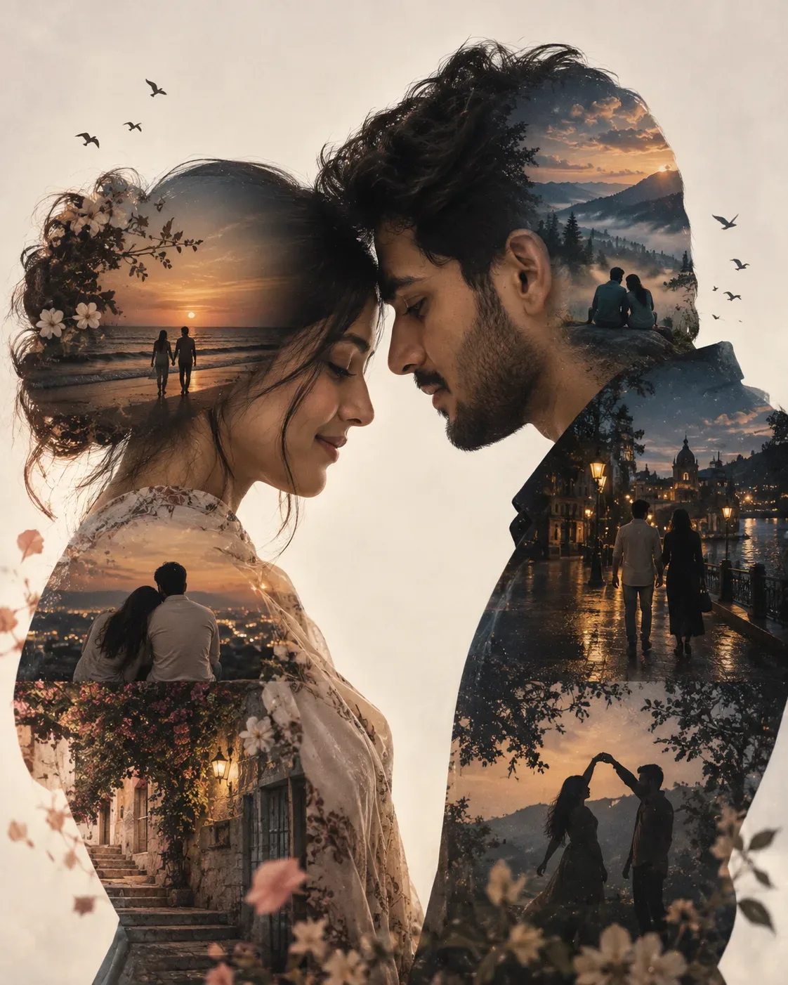 Ultra Realistic Cinematic Couple Portrait AI Photo Prompt Edition 9 preview example result