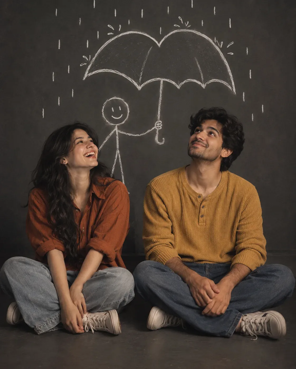 Ultra Realistic Cinematic Playful Portrait Of A Young Couple AI Photo Prompt preview example result