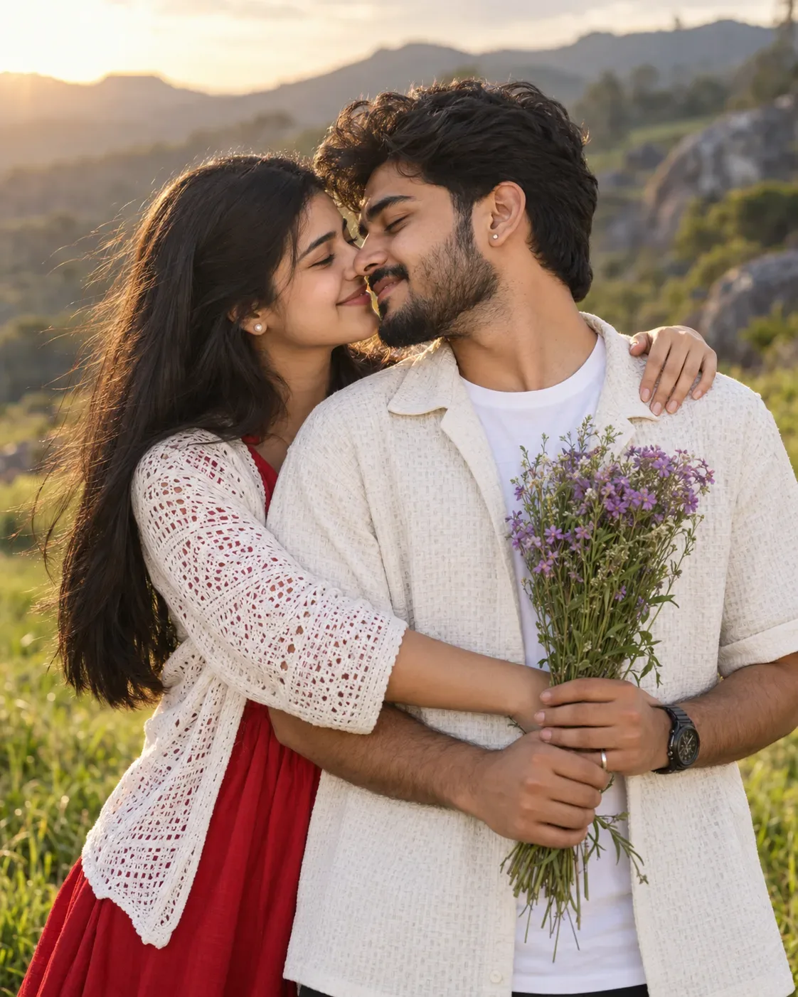 Ultra Realistic Cinematic Portrait Of A Young Couple AI Photo Prompt Edition 3 preview example result