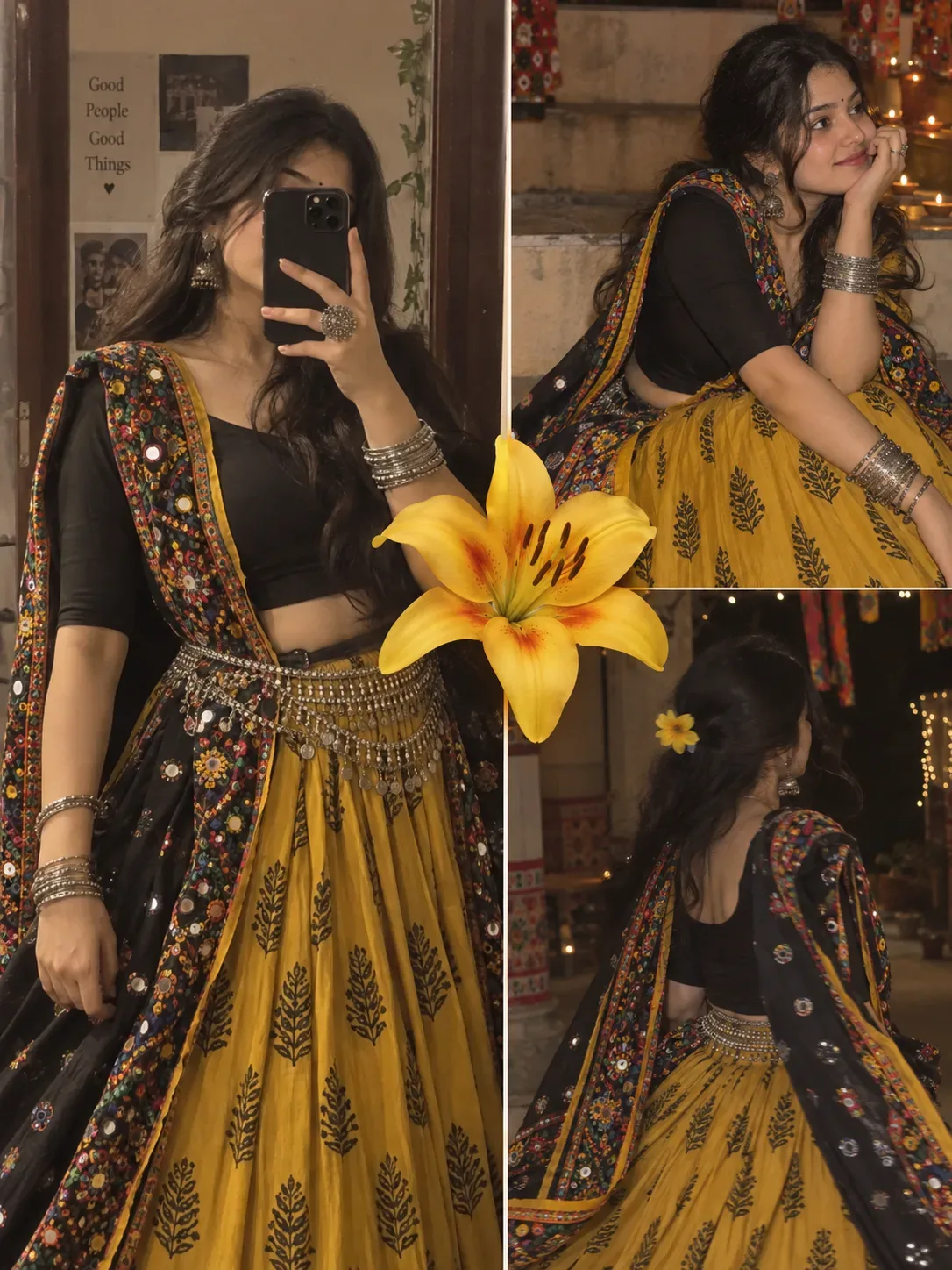Ultra Realistic Cinematic Portrait Of A Young Girl In A Traditional Dress AI Photo Prompt preview example result