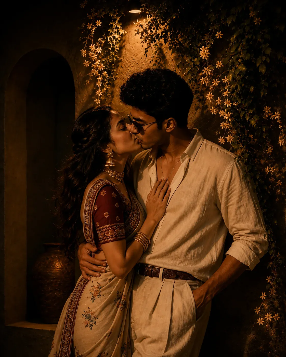 Ultra Realistic Cinematic Romantic Portrait AI Photo Prompt preview example result